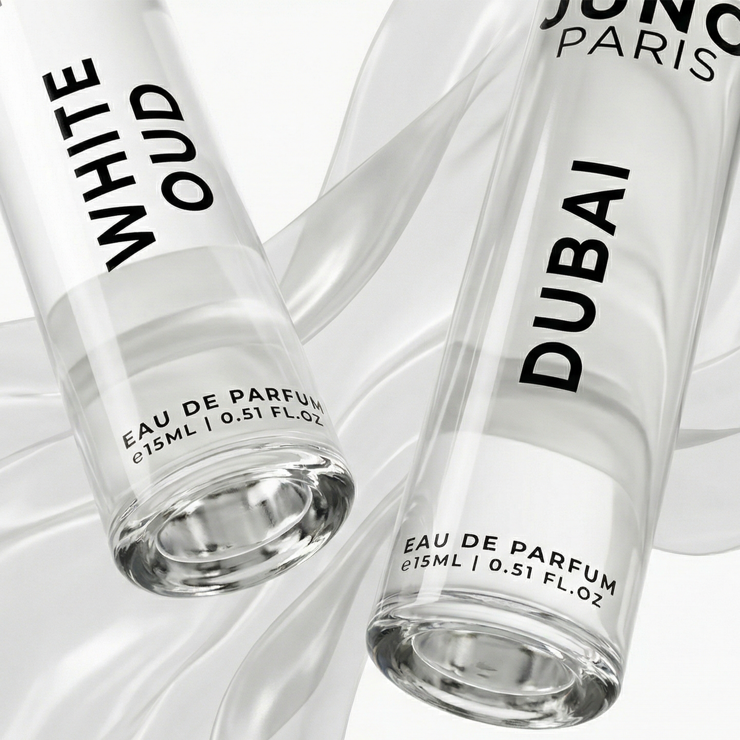 Juno Paris Dubai & White Oud Unisex | Long Lasting Perfume | Perfume for Man & Woman | EDP 2x15ml | Musk, Agarwood & Lavender| Bergamot, Rose & Vanilla Premium Fragrance